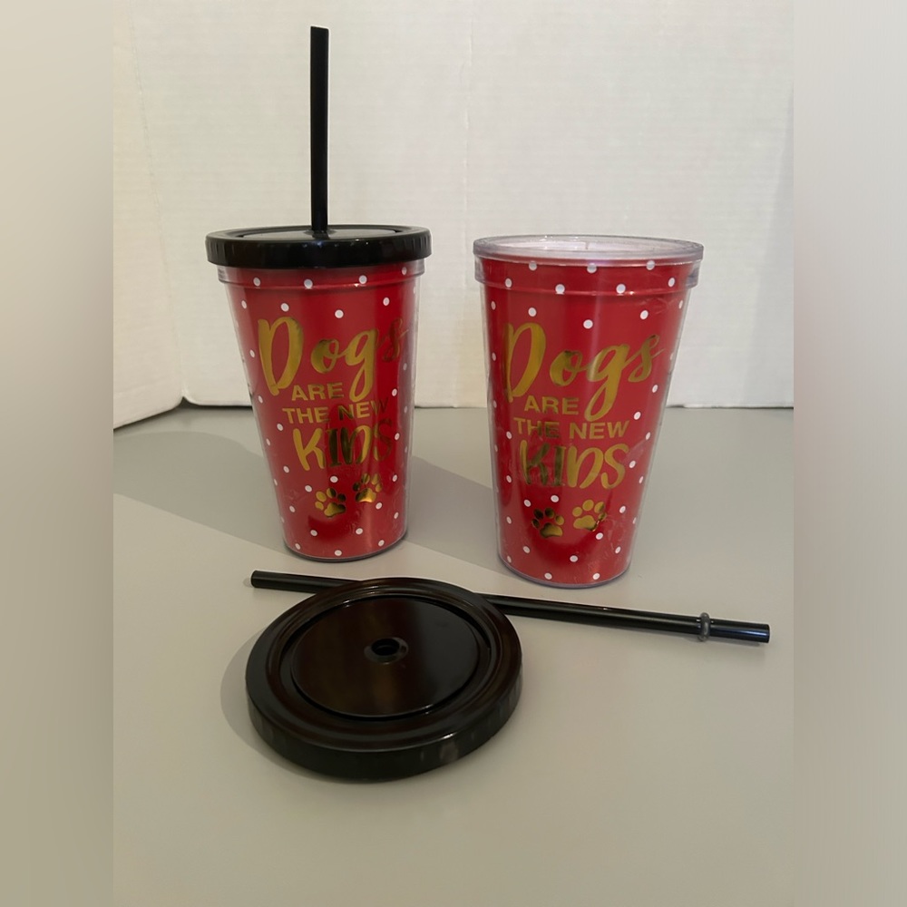 Two plastic cups